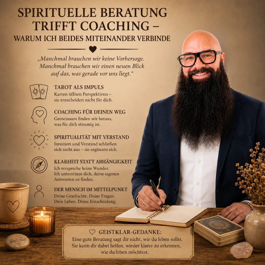 Spirituelle Beratung trifft Coaching – warum ich beides miteinander verbinde
