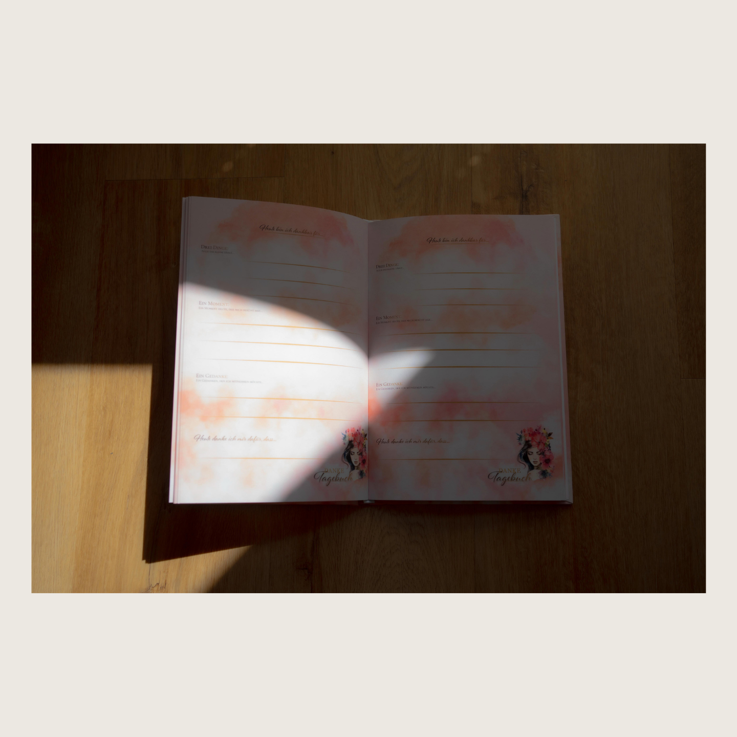 BUNDLE DANKE TAGEBUCH – GEISTKLAR EDITION -rosa & blaue Version-